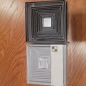 Boxes nested sets..gray & white